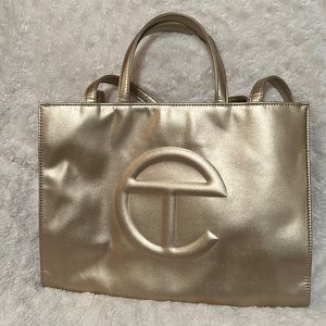 Gold Medium Telfar bag
